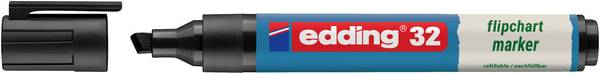 Edding 4-32001 Flipchart marker 32 EcoLine Wedge tip 1 - 5 mm Black 1 pc(s)