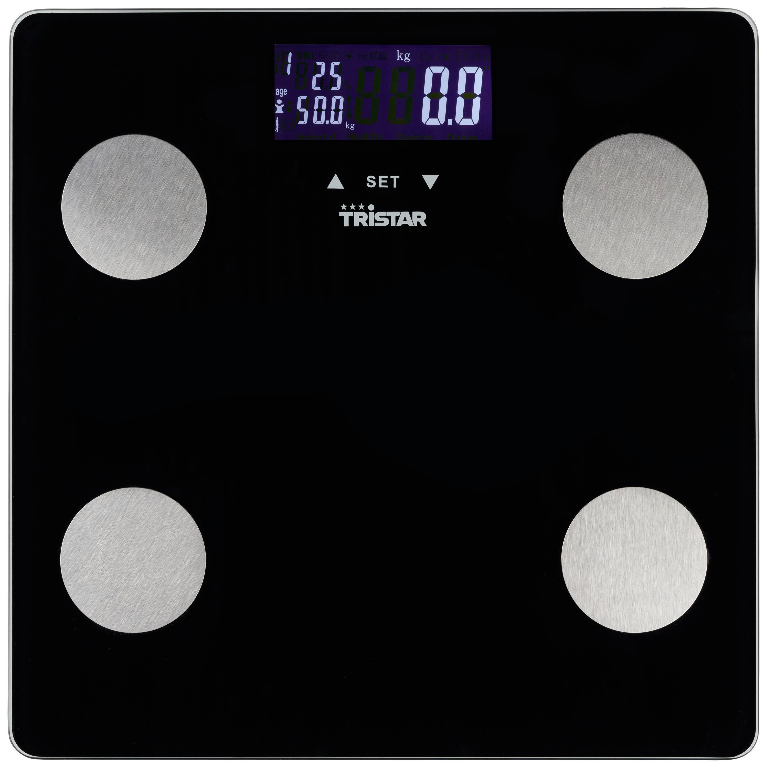 Tristar WG-2442 Smart bathroom scales Digital Weight range=150 kg Black
