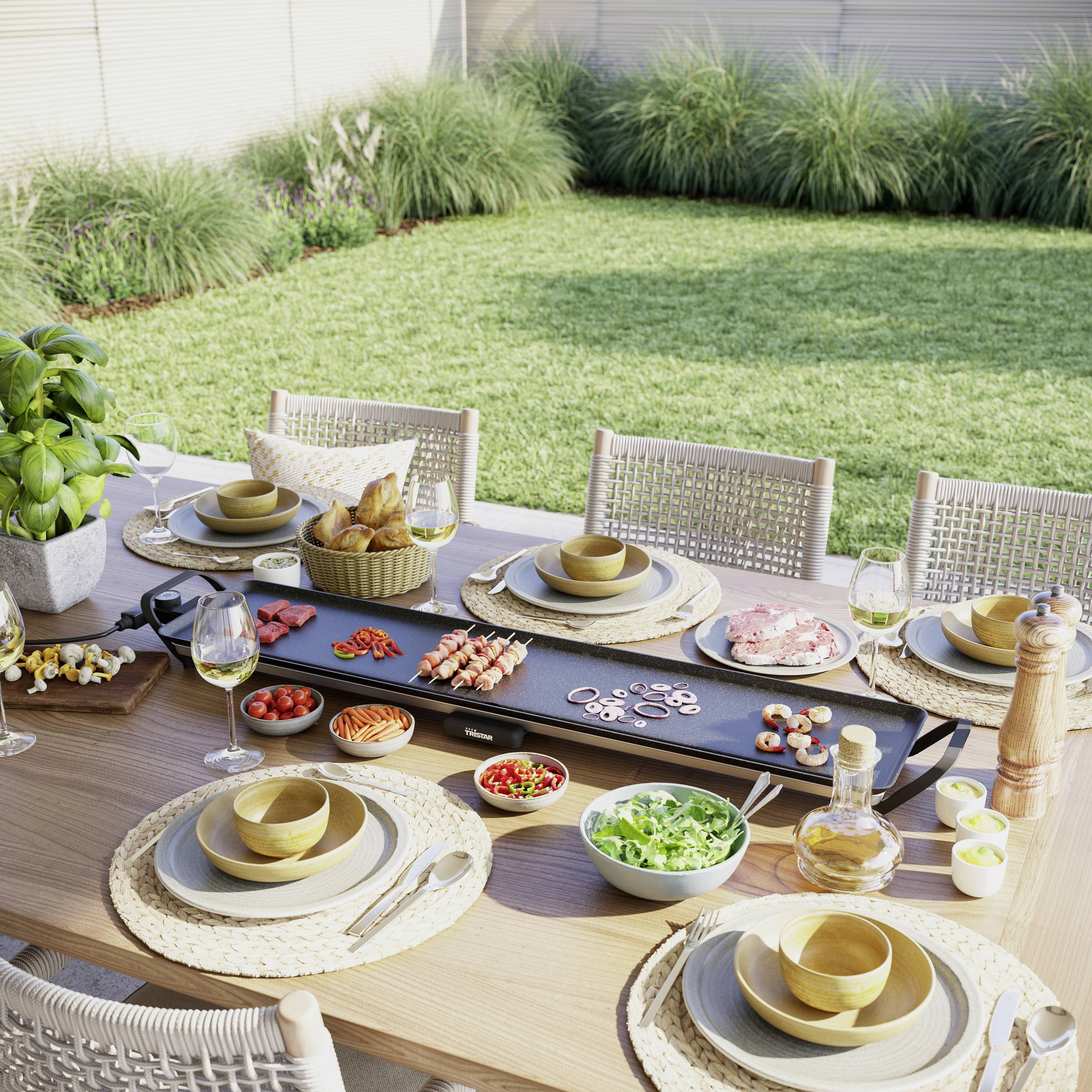 Tristar Slim XXL BP-2670 Electric BBQ plate Black