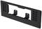 Black rectangular frame with holes and mounting points, likely for installation on a flat surface.