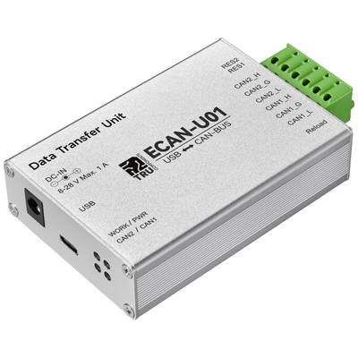'ECAN-U01 USB to CAN Bus Data Transfer Unit, Silver, with Multiple Connection Options'