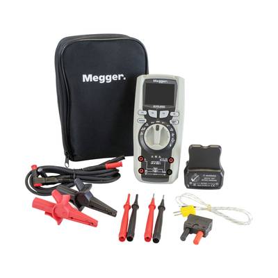 Multimeter Set with Carrying Case, Multimeter, Crocodile Clips, Test Leads and Accessories for Electrical Measurements.