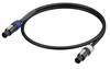 Neutrik 1036398 Current Cable Black 1.00 m