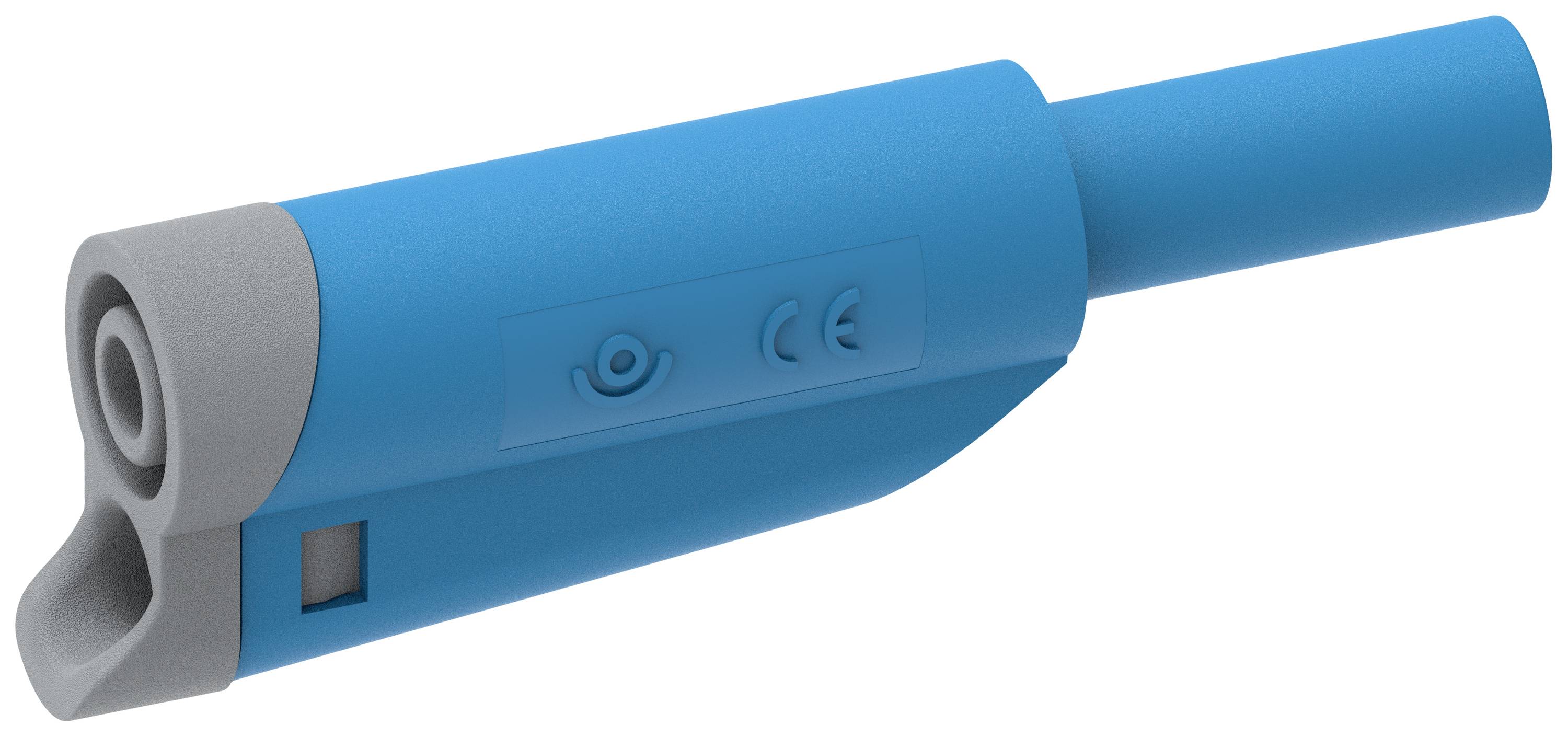 Electro PJP 1076-CD1-Bl Jack plug Plug, straight Pin diameter: 4 mm Blue 1 pc(s)