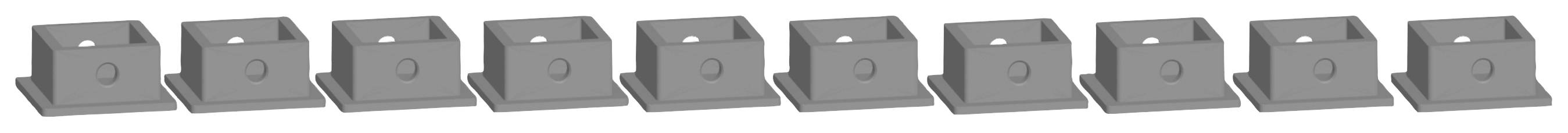 NOCH 53900 H0, TT, N Easy-Track base board (L x W x H) 16 x 16 x 1 mm