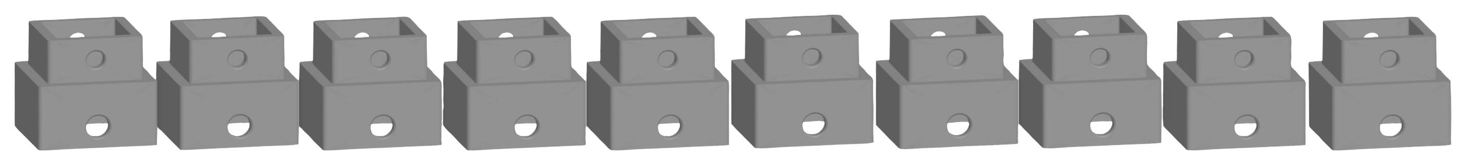 NOCH 53903 H0, TT, N Easy-Track pillar element (L x W x H) 16 x 16 x 9 mm