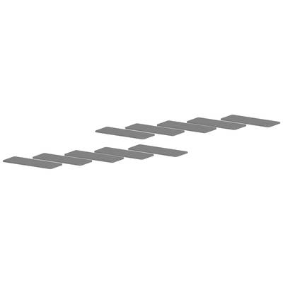 Grey, narrow brick stones are arranged in two slightly offset rows.