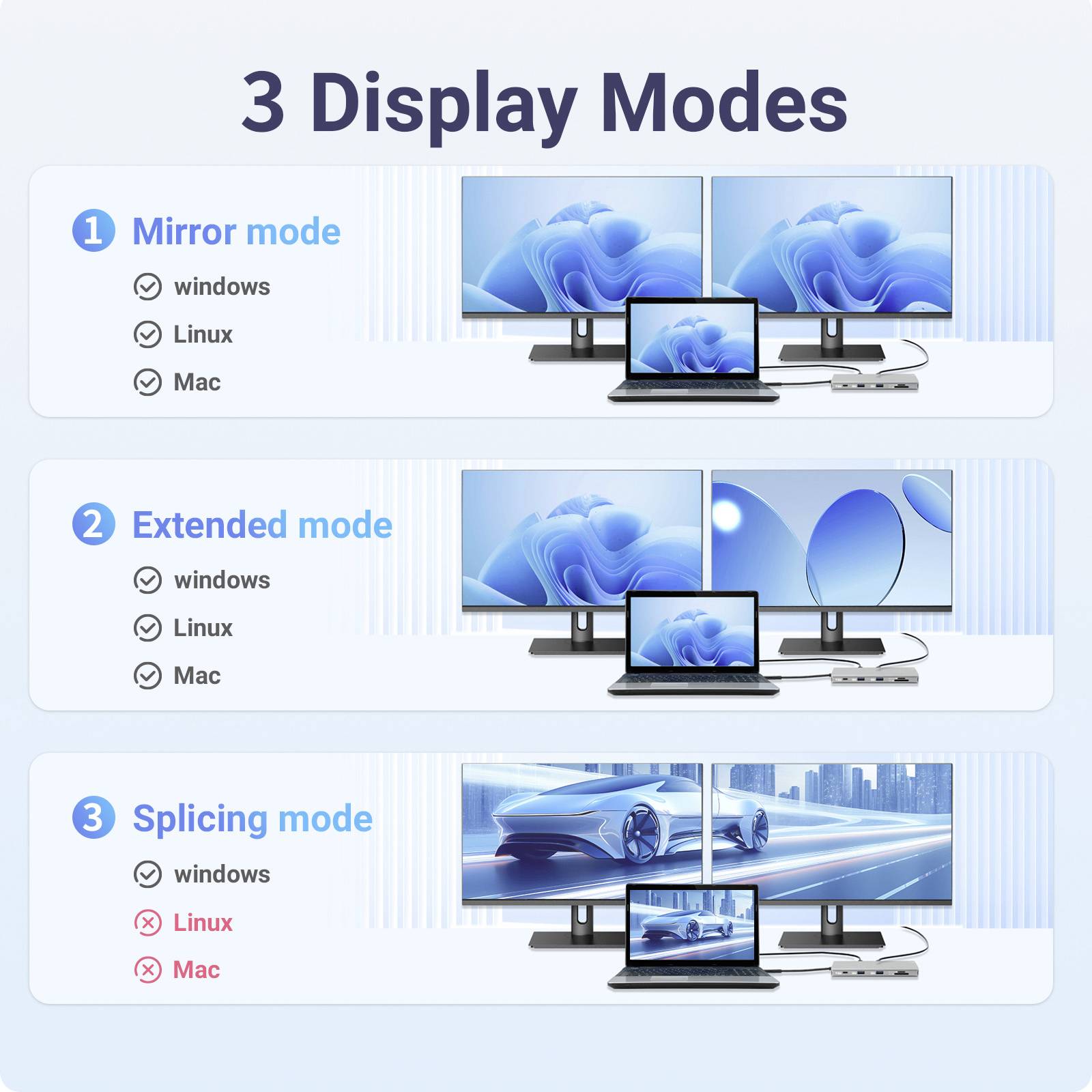 Renkforce USB-C® docking station RF-DKS-905 10-in-1 8K PD 3.1 PD 3.1 140W 8K Compatible with (brand): Universal USB-C® p-14