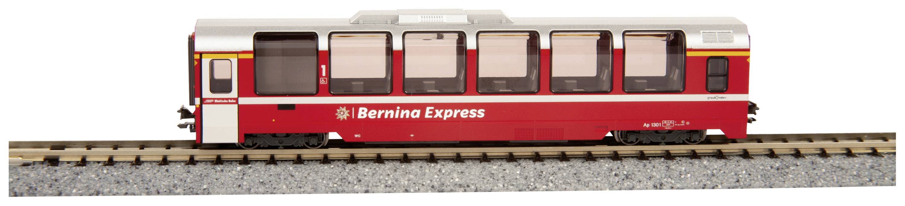 Image of KATO 7074061 N Bernina Express souvenir coach (new logo)