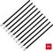 Ten black cable ties with metal fasteners in a diagonal arrangement; red box displays '10x'.