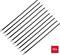 Ten black cable ties in a row, next to a red square with the marking '10x'.