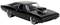 Black retro car with comprehensive exterior, wide tyres, and large engine under the bonnet.