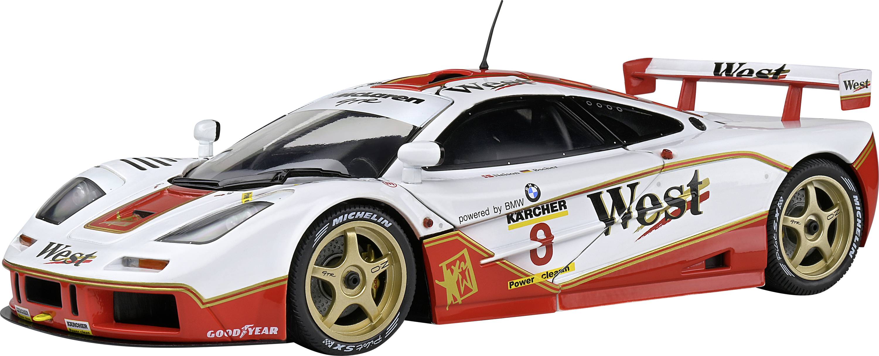 Solido McLaren F1 GTR BPR GT #8 weiß 1:18 Model car