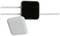 Two square, flat sensors; one black, one white. Both connected by cables. Used in medical devices.