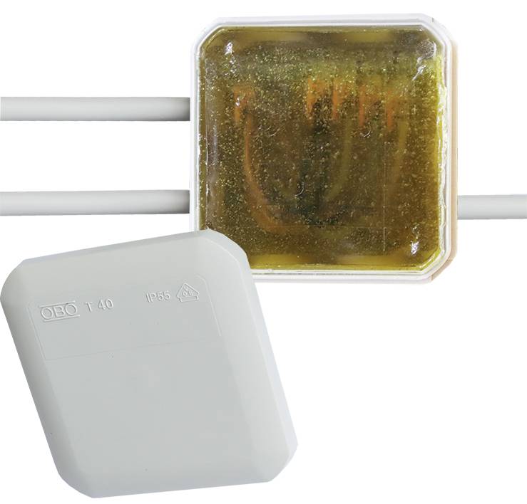 CellPack 425589 Junction box Halogen-free (L x W x H) 90 x 90 x 52 mm 1 pc(s)