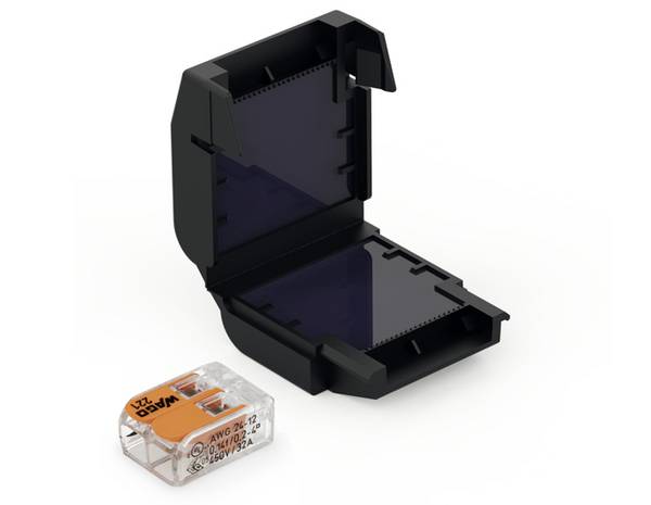 CellPack 407858 EASY-PROTECT/112 Connector gel box flexible: 0.2-4 mm² fixed: 0.2-4 mm² 1 pc(s) Black Piece
