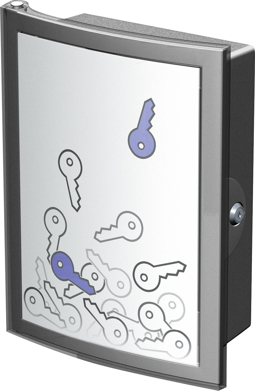 HAN Key cabinet INDEX 4023-191 No. of hooks 63 Dark grey, Translucent, Clear