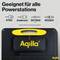 Text: Suitable for all power stations. Plug types: XT60, Anderson, DC7909, DC5521. 3-metre cable & storage compartment. Brand: Aqilla.