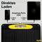 Solar panel charges two devices simultaneously. Label: 'Direct Charging', shows USB-A and USB-C ports. Display indicates 100% charged.