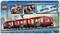 LEGO set with red train, figures, and train station. Details show the interior of the train and the construction of a platform. Set Number 60423.