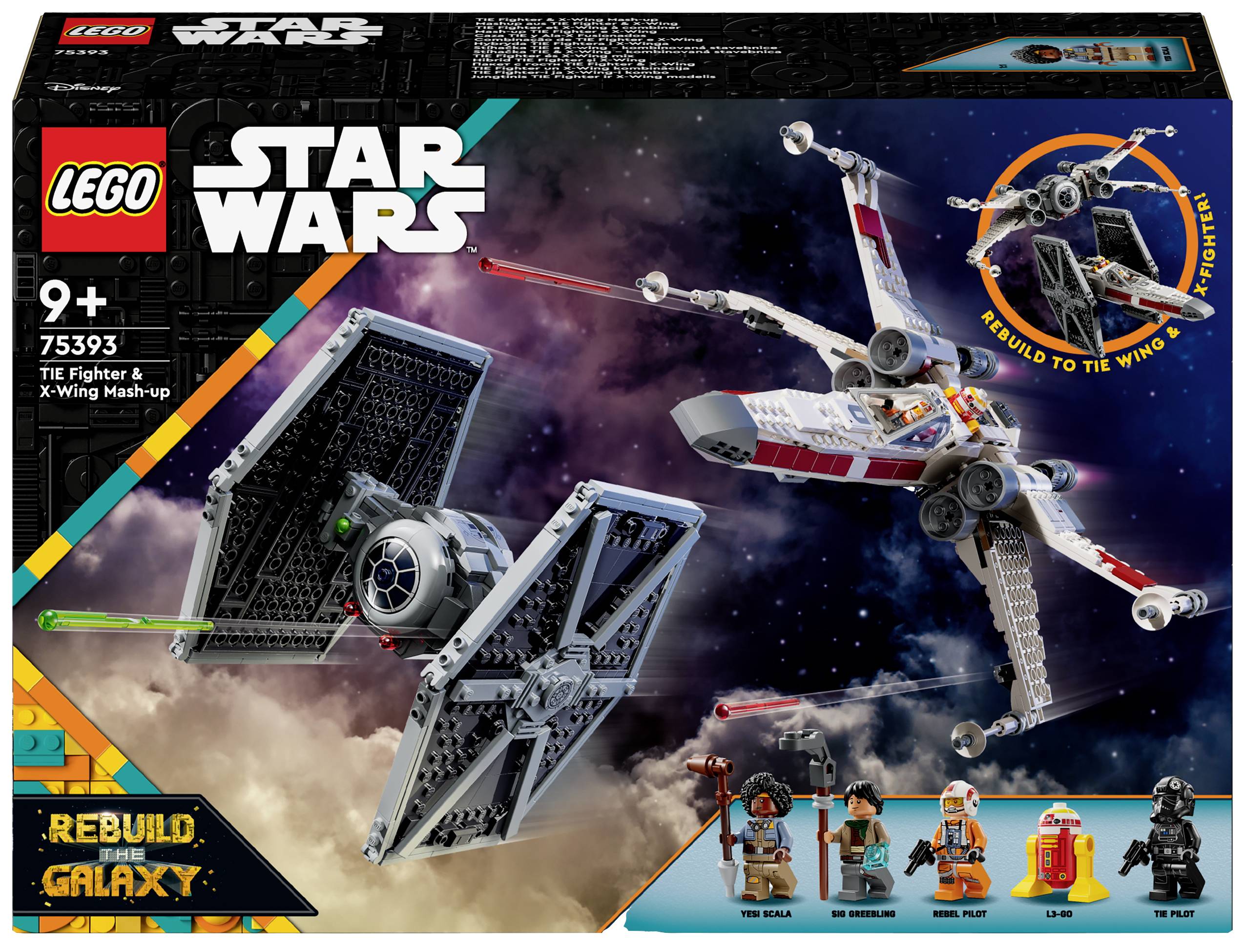 75393 LEGO® STAR WARS™ Mashup from TIE Fighter & X-Wing