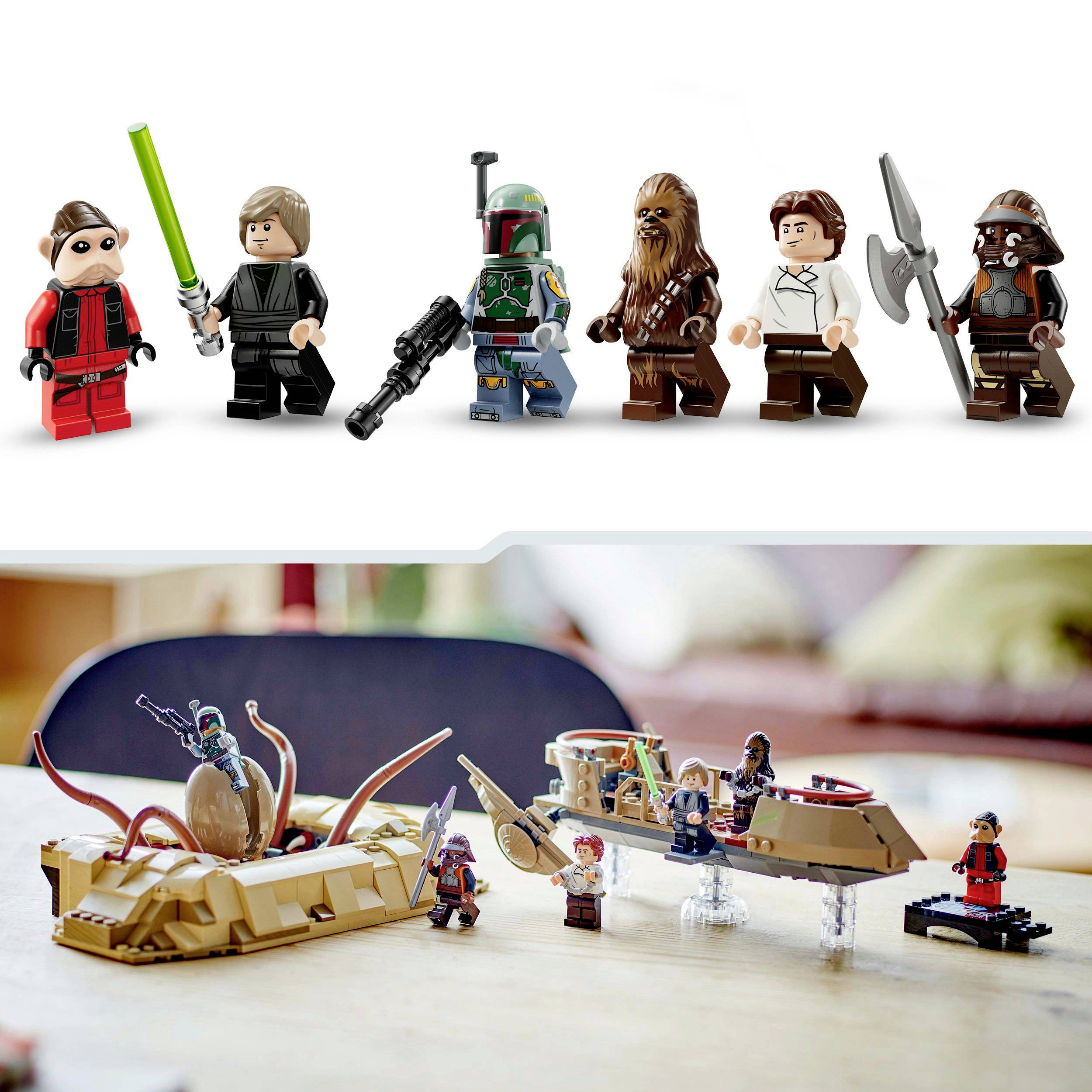 Busker`s (9点セット) LEGO 75396 Star Wars Desert Skiff & Sarlacc Pit Building Toy Set