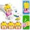 LEGO princess figure set with a princess figure in a pink suit, clouds, and a star. Interactive with facial expressions and motion detection.