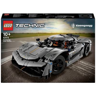LEGO Technic Model 'Koenigsegg Jesko Absolut' on a Race Track. Ideal for Children Aged 10 and Above. Contains Detailed Car Parts.