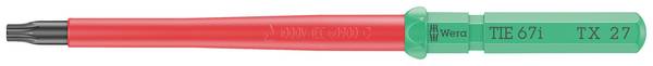 Wera Kraftform Kompakt VDE 67 i TX 27 x 157 mm TIE Electrician TORX Interchangeable bit TX 27 157 mm