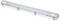 A elongated, transparent LED light bar with silver mounting brackets, used for lighting in industrial or commercial areas.