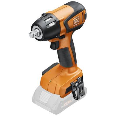 Cordless impact driver in black and orange. It has an ergonomic handle and is battery-powered.