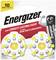 'Pack of two yellow and white Energizer button cell batteries. Text on packaging: "Our longest-lasting batteries!"'