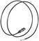 A flexible endoscope cable with a metal plug at one end. Suitable for medical or technical applications.