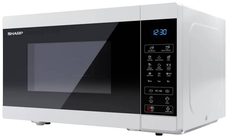 Sharp YC-MG81E-S Microwave Silver 900 W Grill function, with display