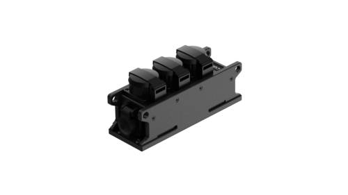 Contrik 1027604 1-piece Socket splitter Black