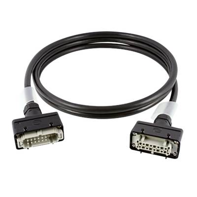 DVI cable with black connectors at both ends, suitable for digital video transmission.