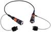 Neutrik 1028229 Fibreglass FO Cable 2 m Black [1x EBC - 1x EBC] Multimode
