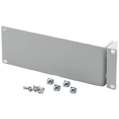 Metal mounting bracket with angled ends, shown with six screws. Suitable for fixing purposes in industrial applications.