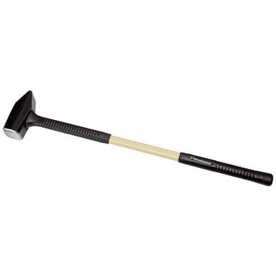 A sledgehammer with a metal head and long handle, suitable for heavy construction or demolition work.