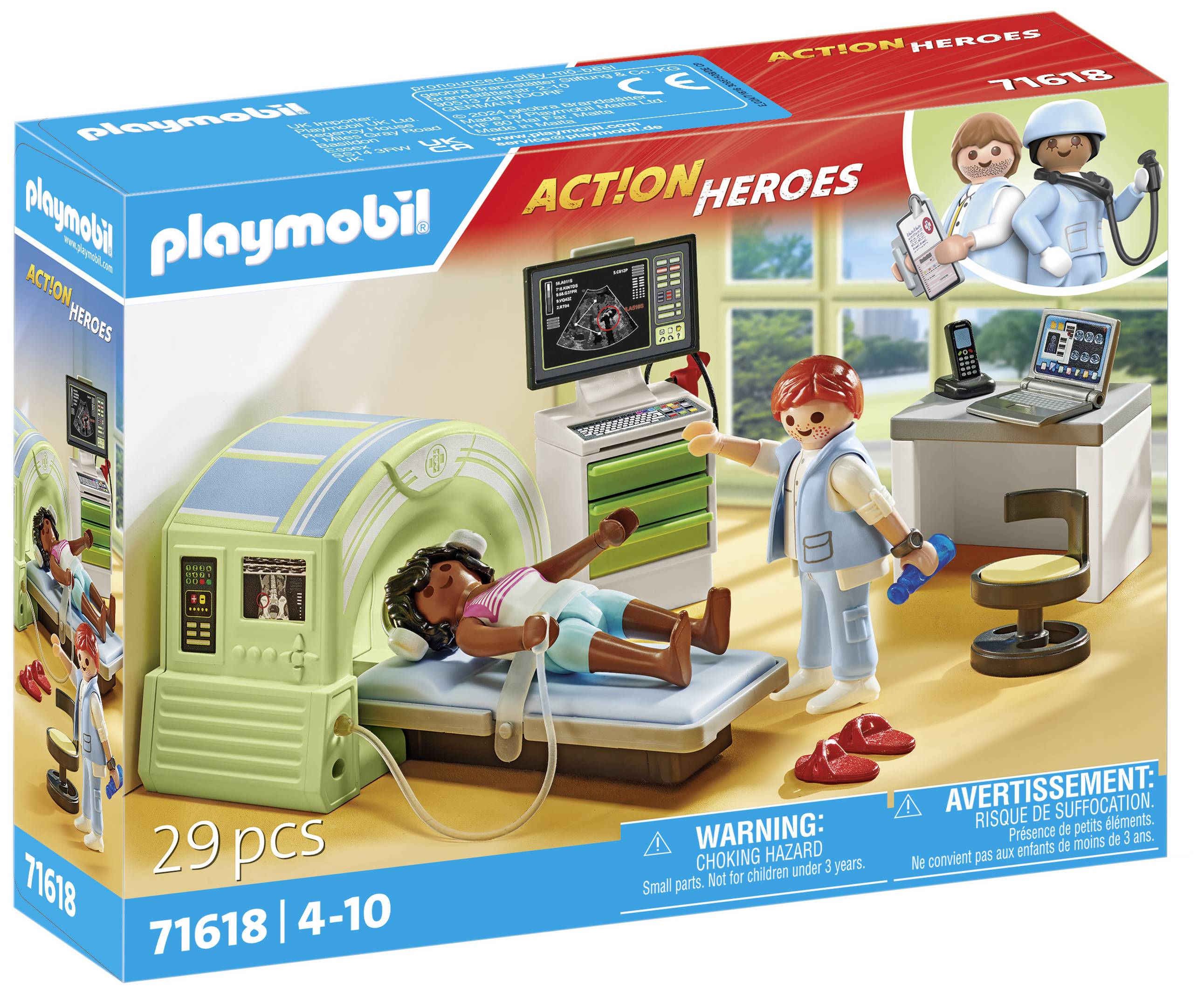 Playmobil® ACT!ON HEROES MRI with patient 71618