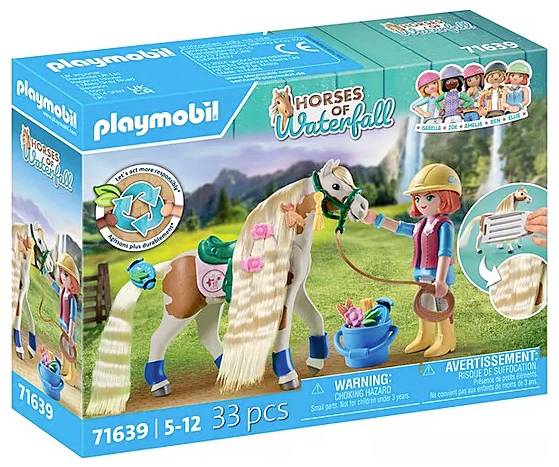 Image of Playmobil® Horses of Waterfall Ellie & PFERD with creping iron 71639