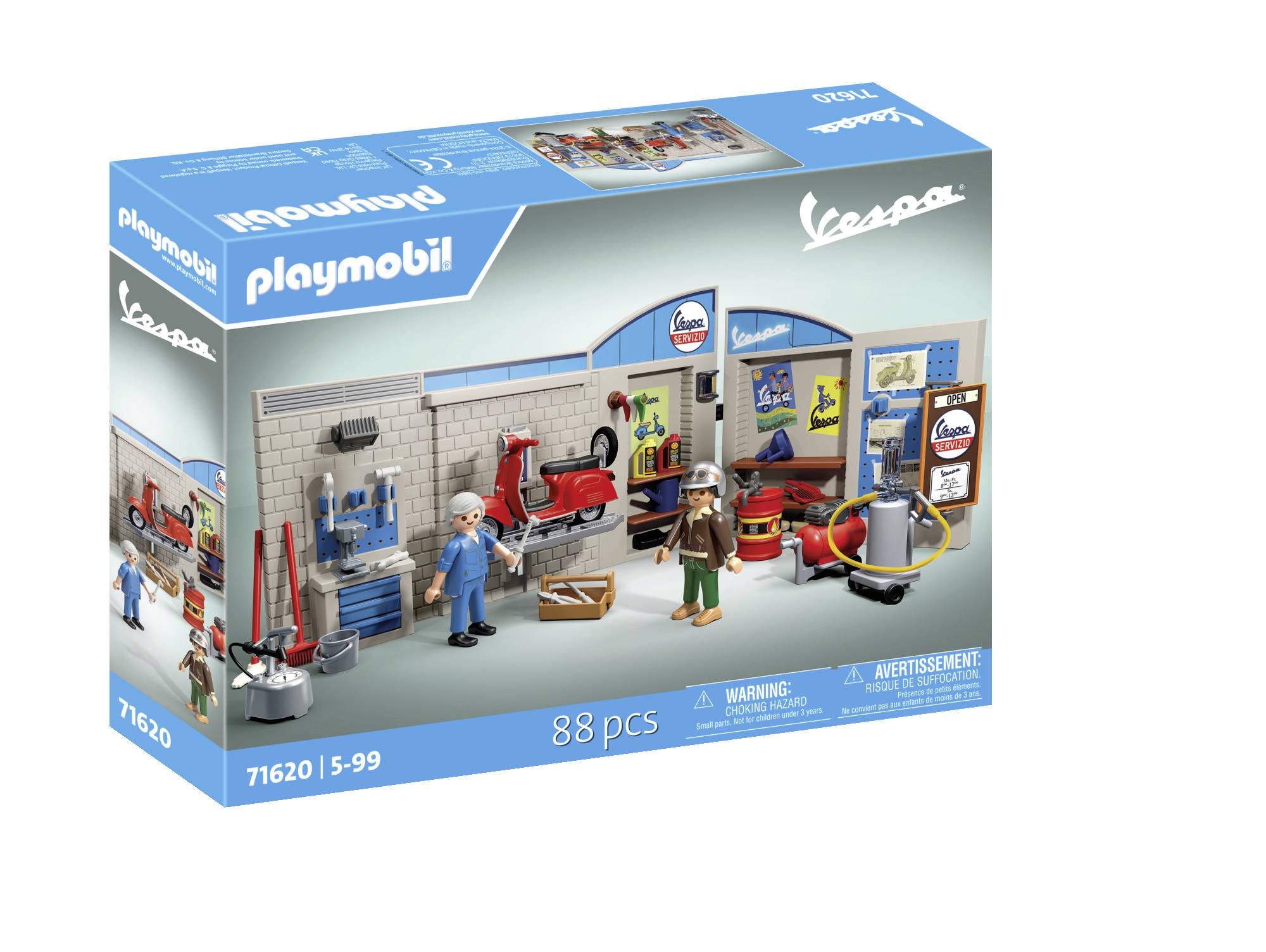 Image of Playmobil® 60-PC Vespa workshop 71620