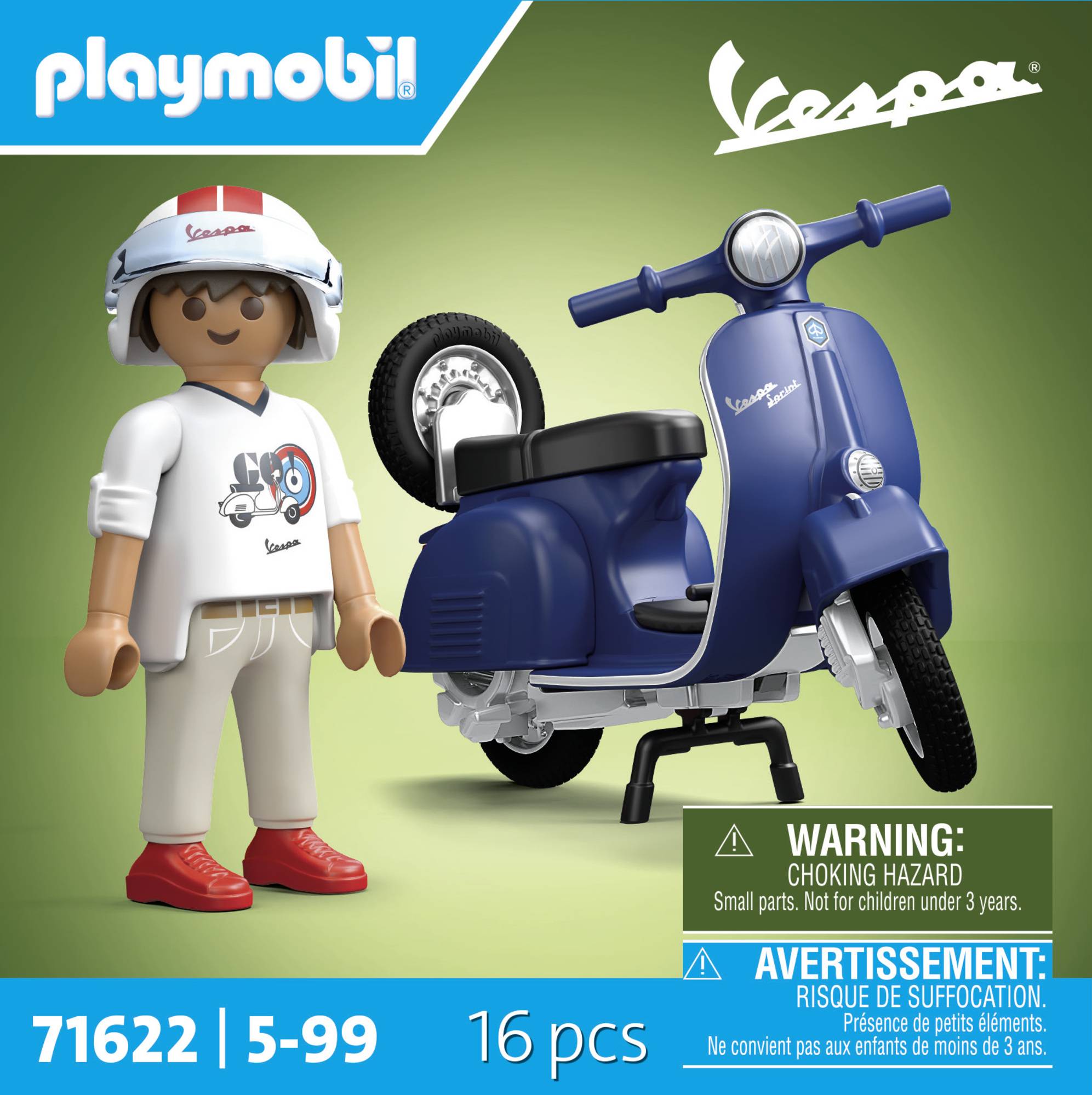 Buy Playmobil® 1969 Vespa 150 Sprint Veloce, Blue 71622
