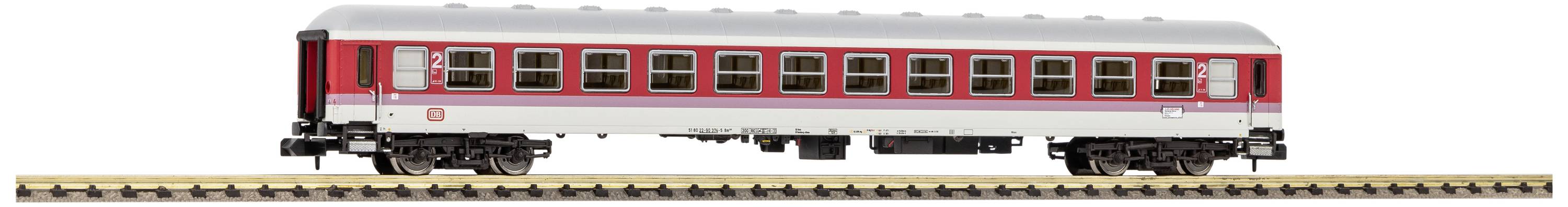 Piko N 40669 N IC Compartment wagon 2. CL. Bm 235 of the German Railways Compartment wagon 2. CL. Bm 235
