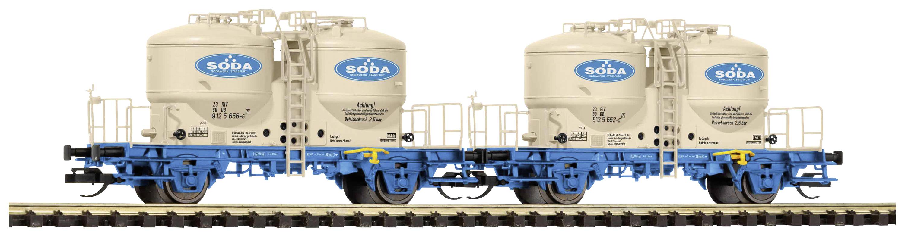 Piko TT 47682 TT 2-piece set of cement silo cars Soda of DB AG