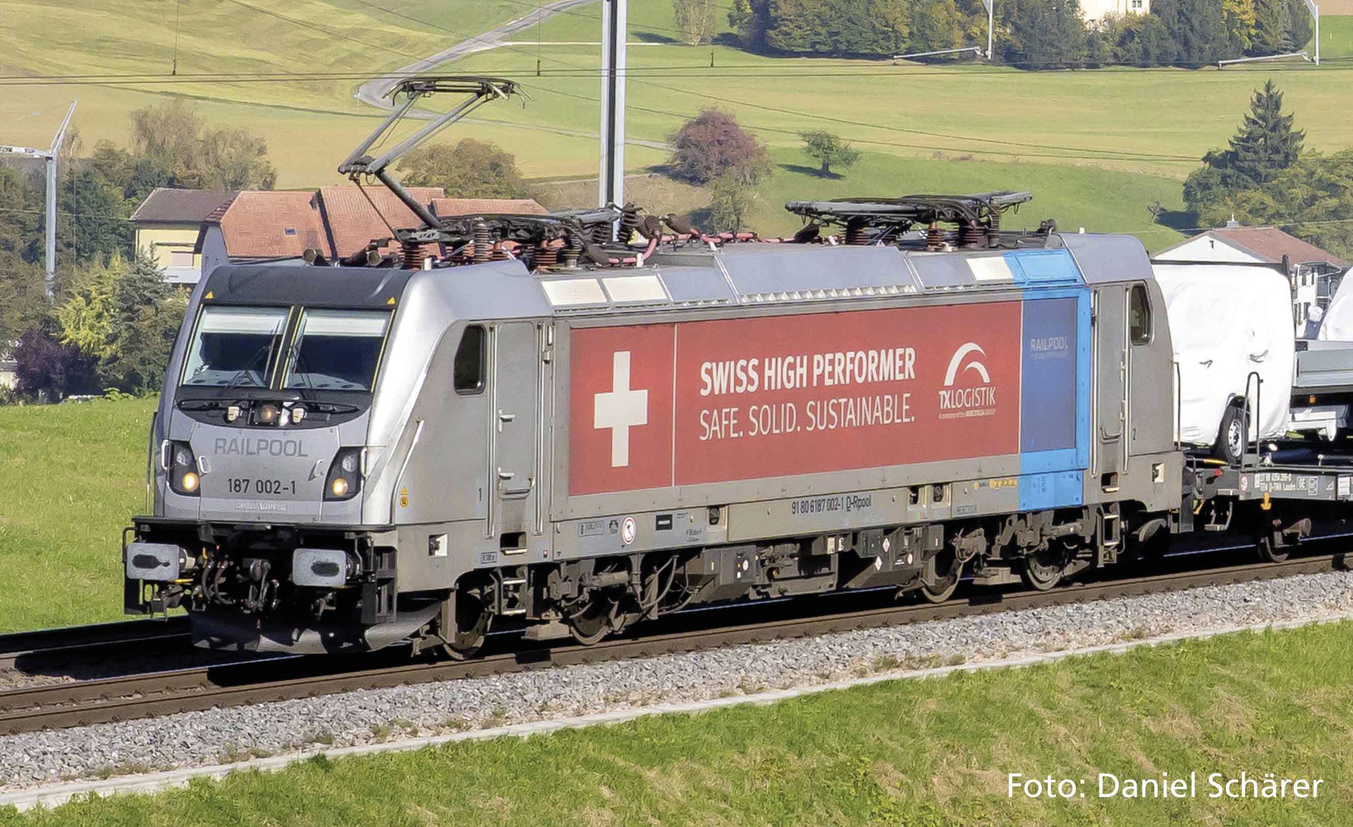 Image of Piko H0 51983 H0 E-Loc 187 002 of the TX Logistik Railpool