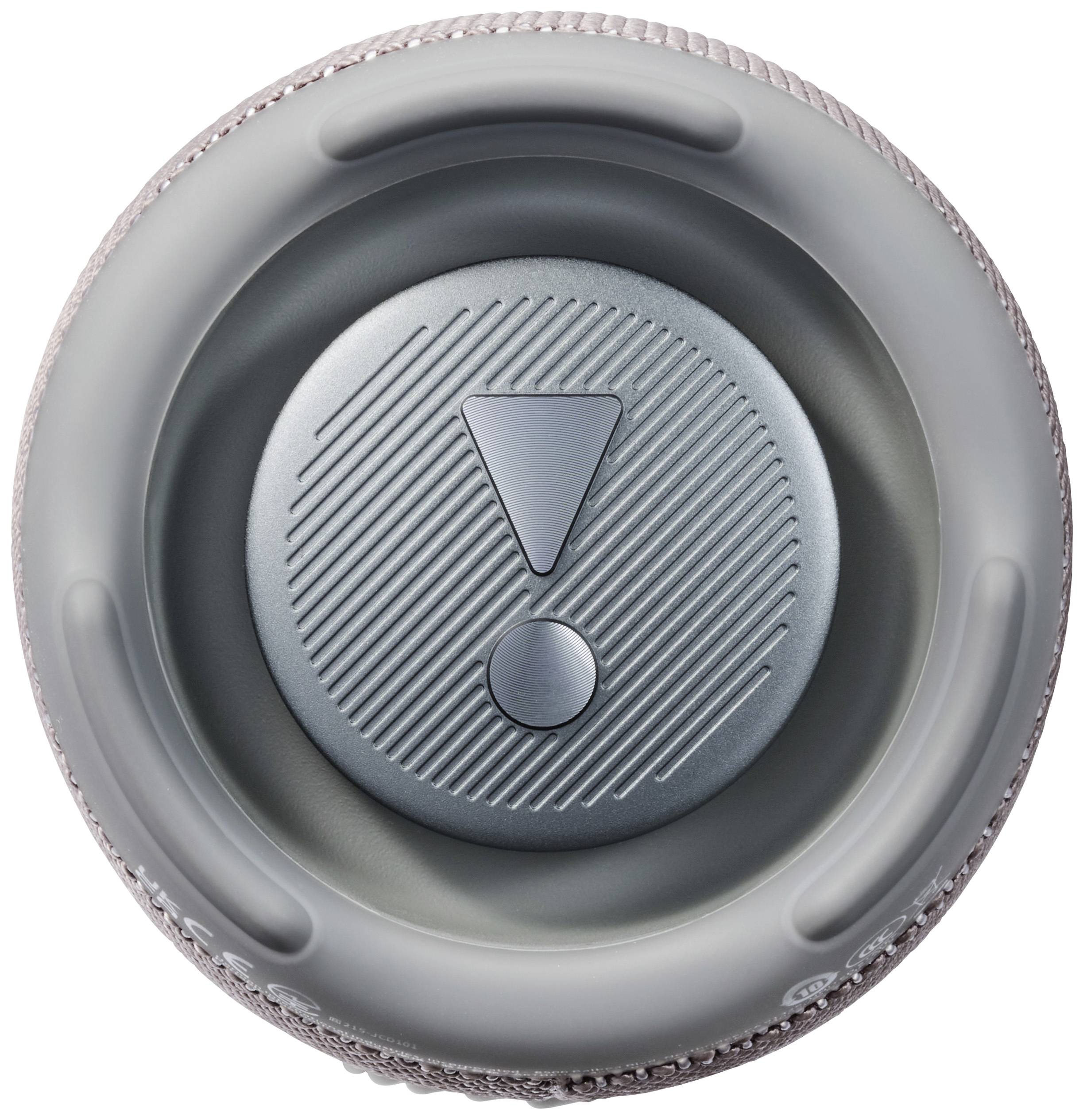 A grey key with an engraved exclamation mark in the centre, surrounded by a ridged border.