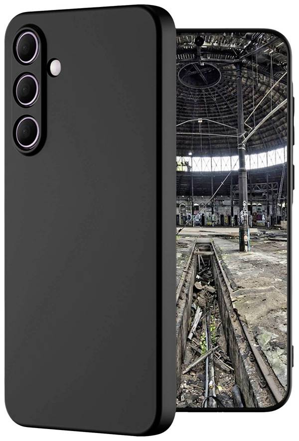 JT Berlin BackCase Pankow Soft Back cover Samsung Galaxy A55 5G Black Shockproof 11053