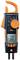 Digital Clamp Meter by Testo with Display Indicator: 5000 V, 0.99 A. Functions include voltage, current and resistance.