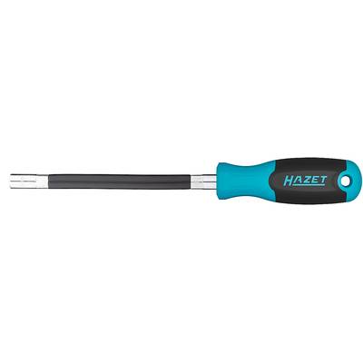 A blue and black screwdriver with the brand name 'Hazet' on the handle.